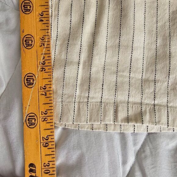 NWT LOFT MARISA LINEN BLEND STRIPED SOFT PANTS SIZE 8 WOMENS - Picture 15 of 15